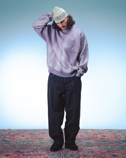 BLUR MOHAIR CREWNECK - PURPLE