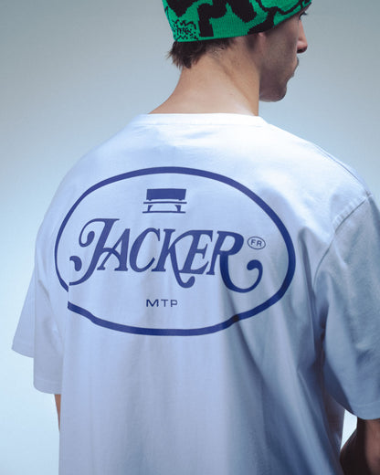 ID T-SHIRT - WHITE & PURPLE