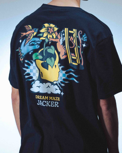 DREAM MAZE T-SHIRT - BLACK