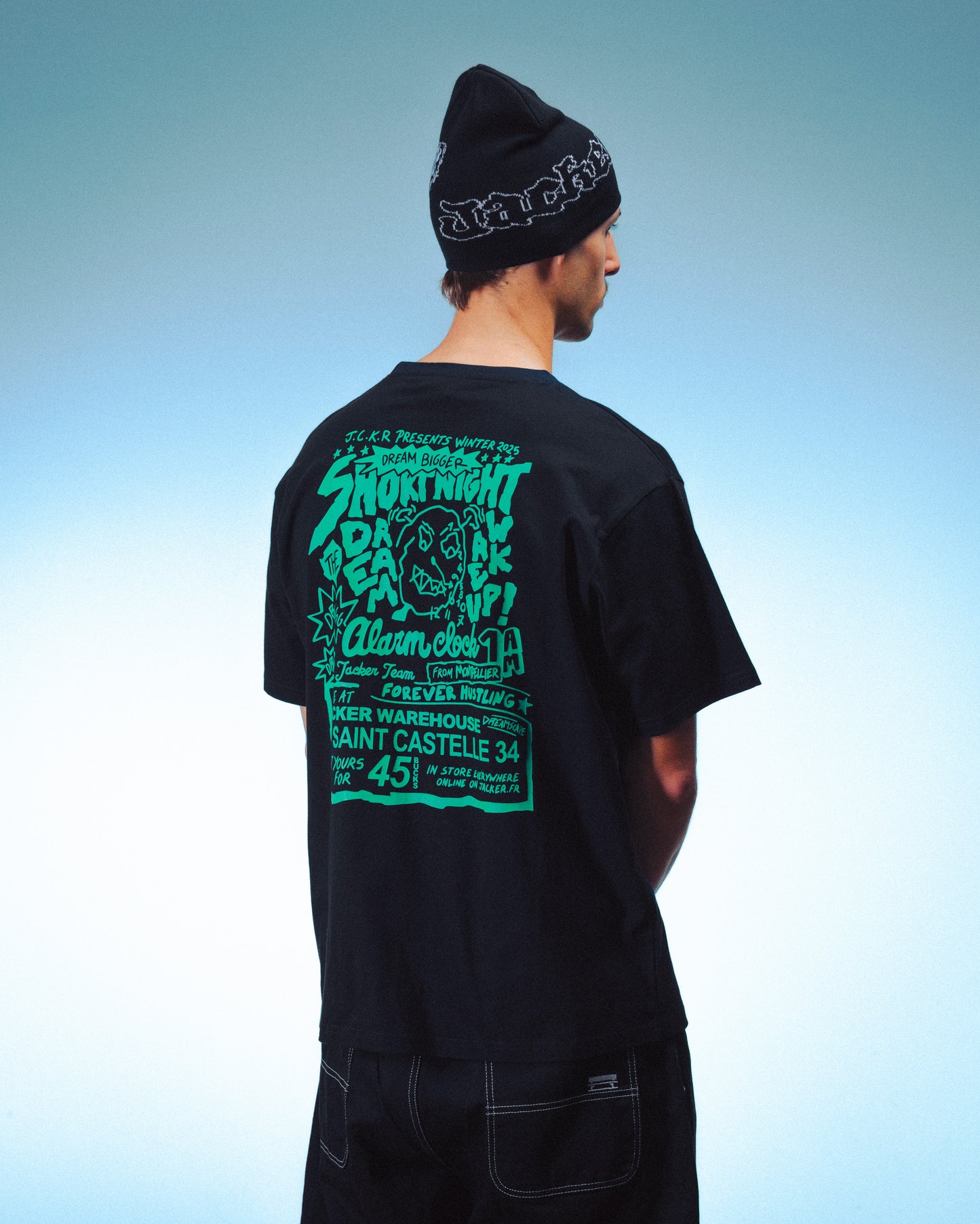 WAKE UP ! T-SHIRT - BLACK