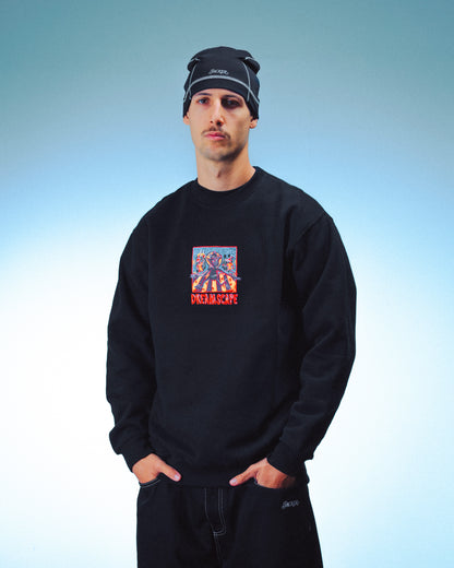 CORINTHIAN CREWNECK - BLACK
