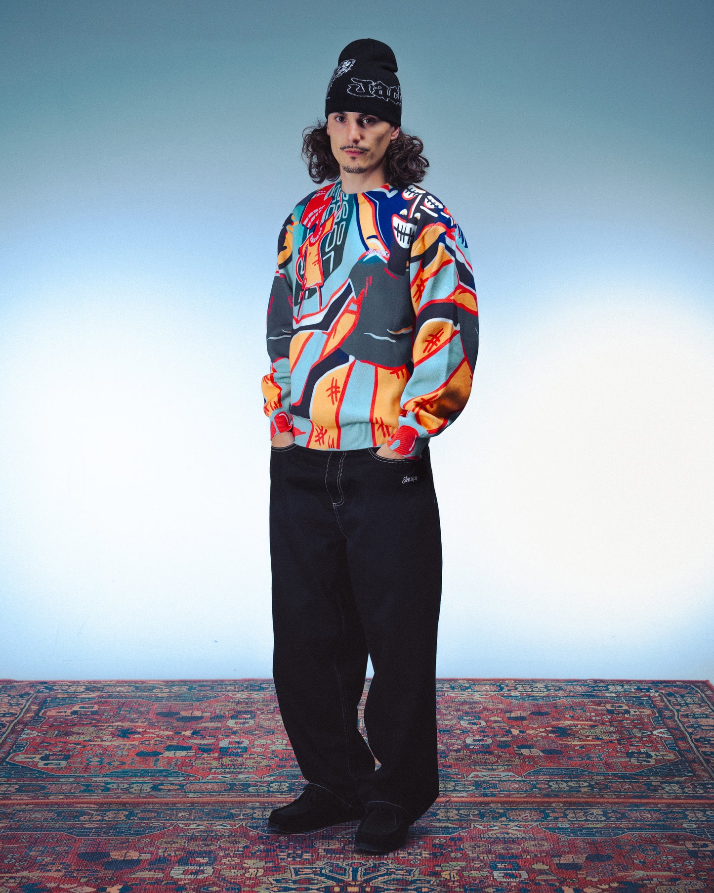 CORINTHIAN KNIT CREWNECK - AOP