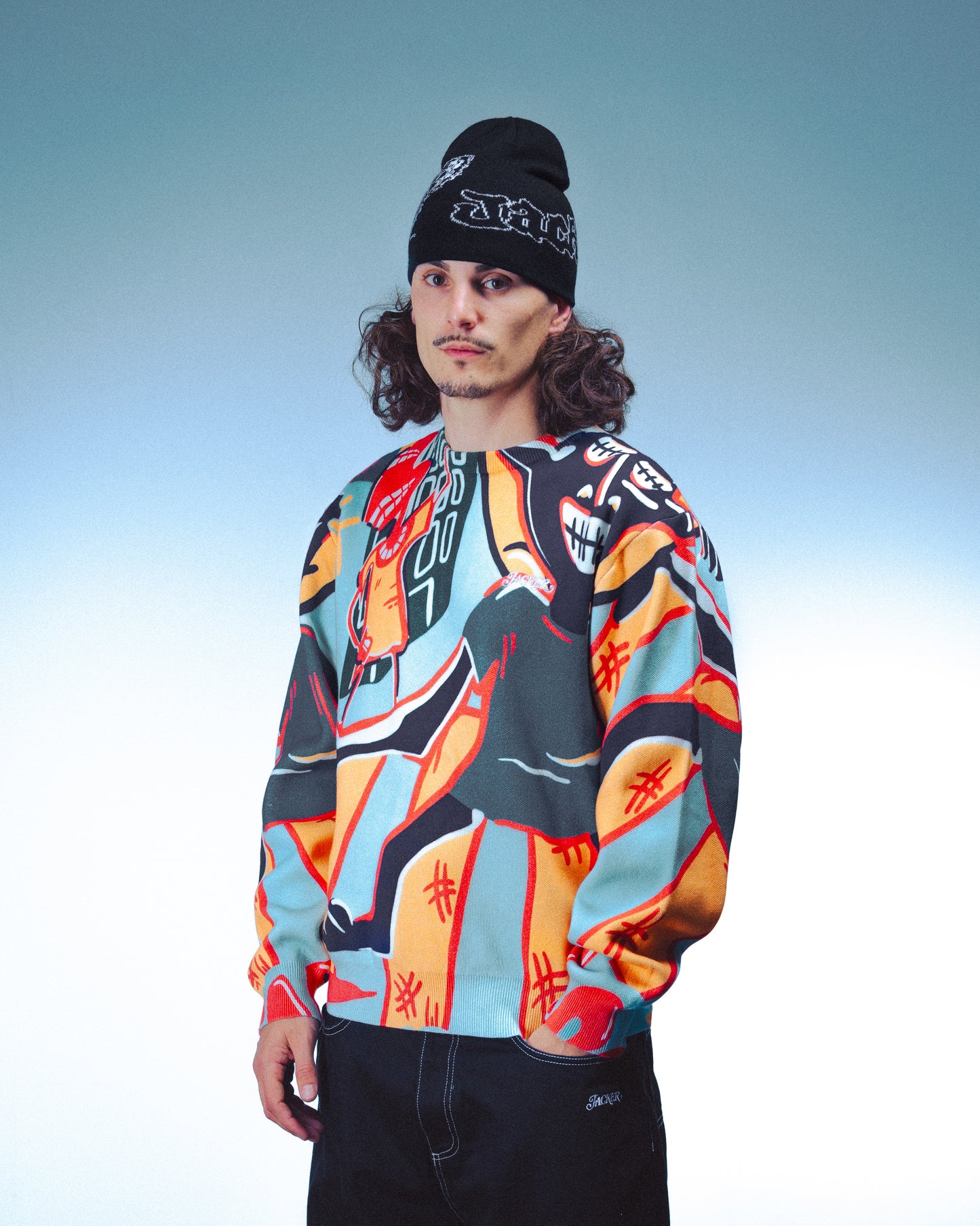 CORINTHIAN KNIT CREWNECK - AOP