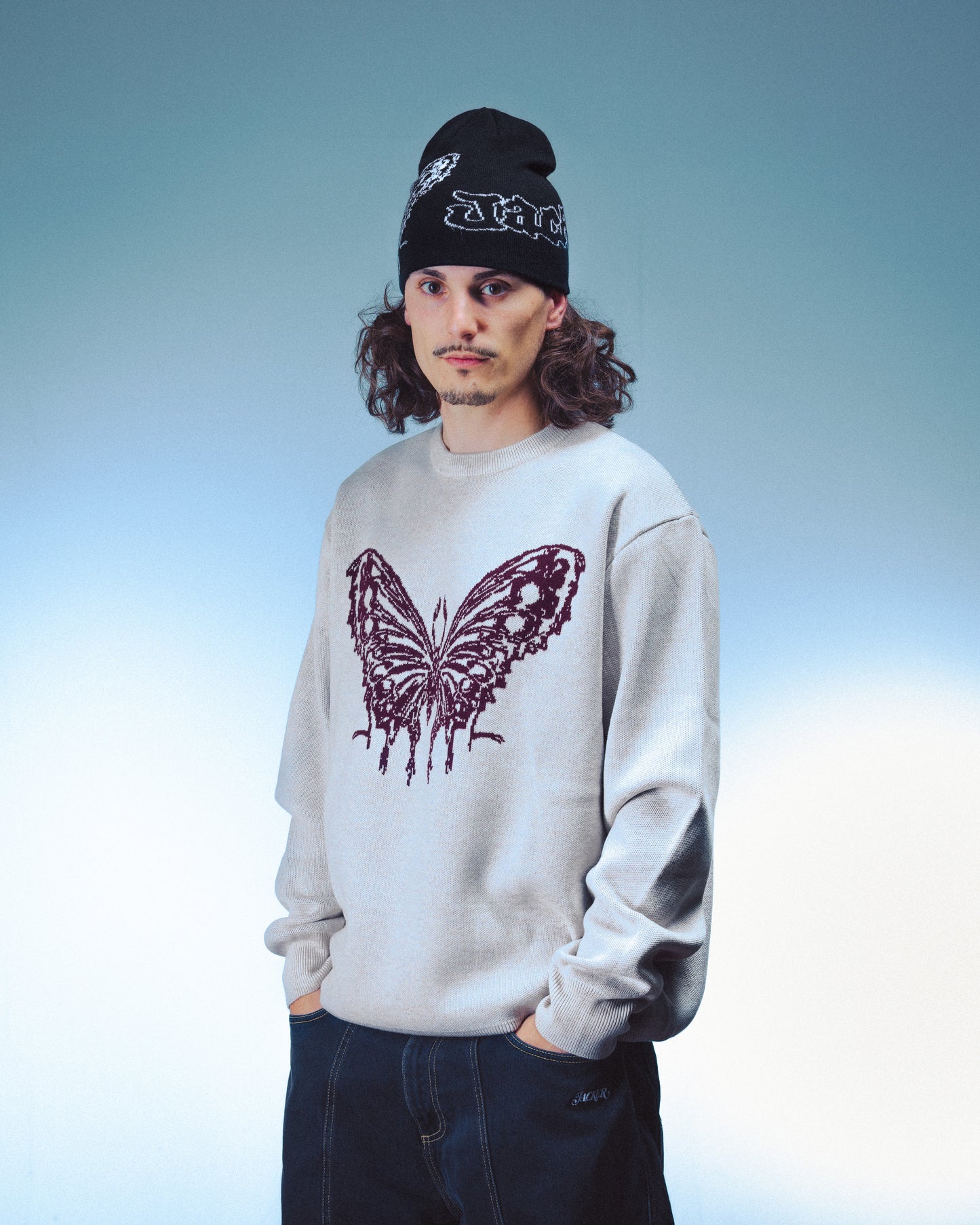 ZHOU KNIT CREWNECK - BEIGE