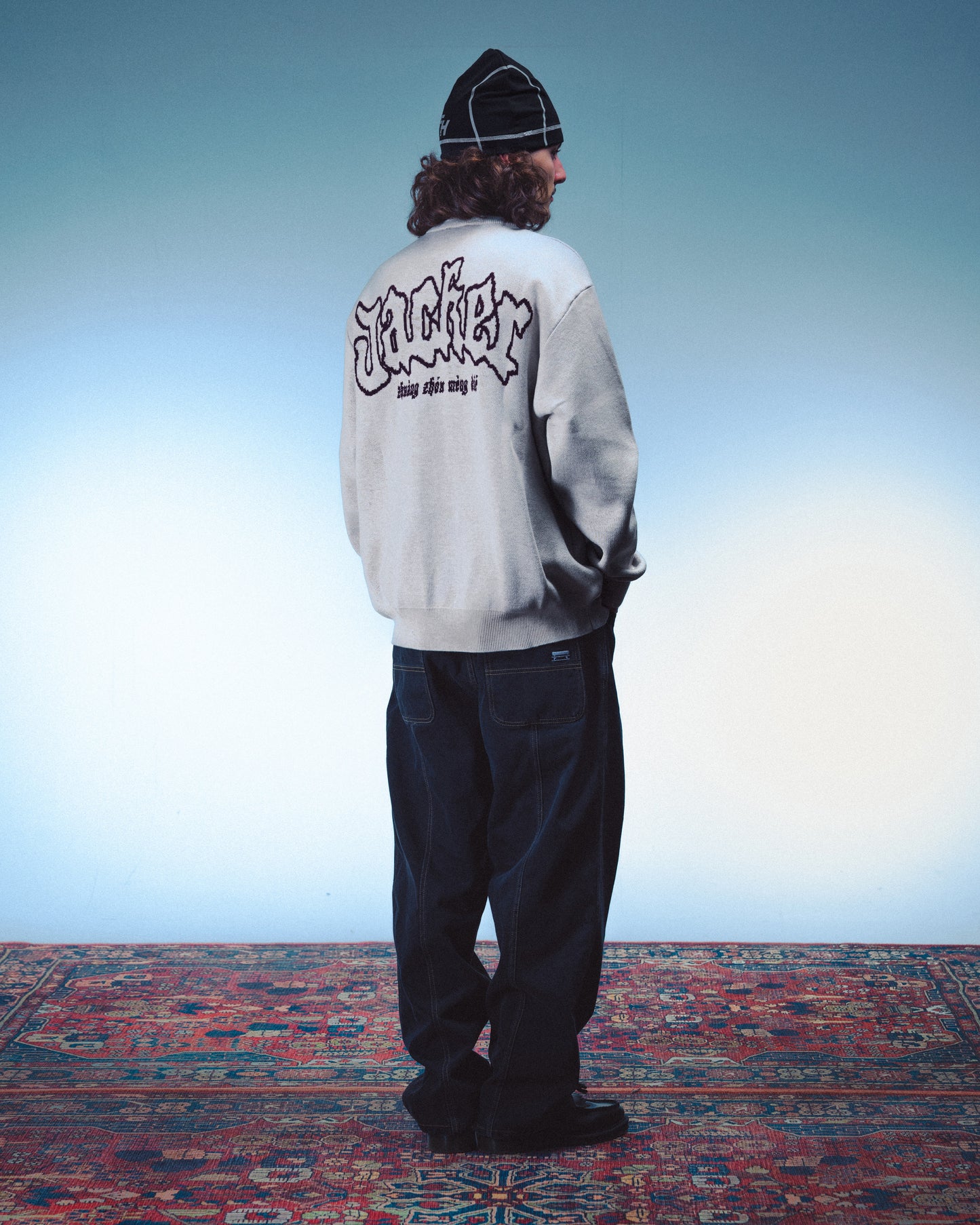 ZHOU KNIT CREWNECK - BEIGE