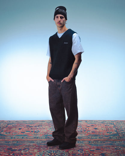 GRANPA MOHAIR SLEEVELESS - BLACK