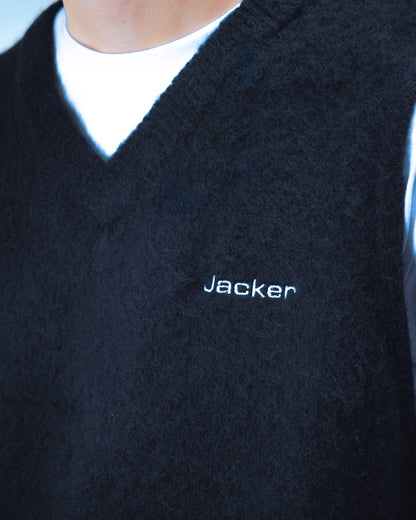 GRANPA MOHAIR SLEEVELESS - BLACK