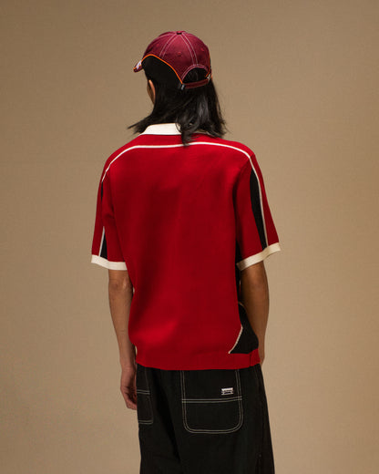 ACE POLO - RED AND BLACK
