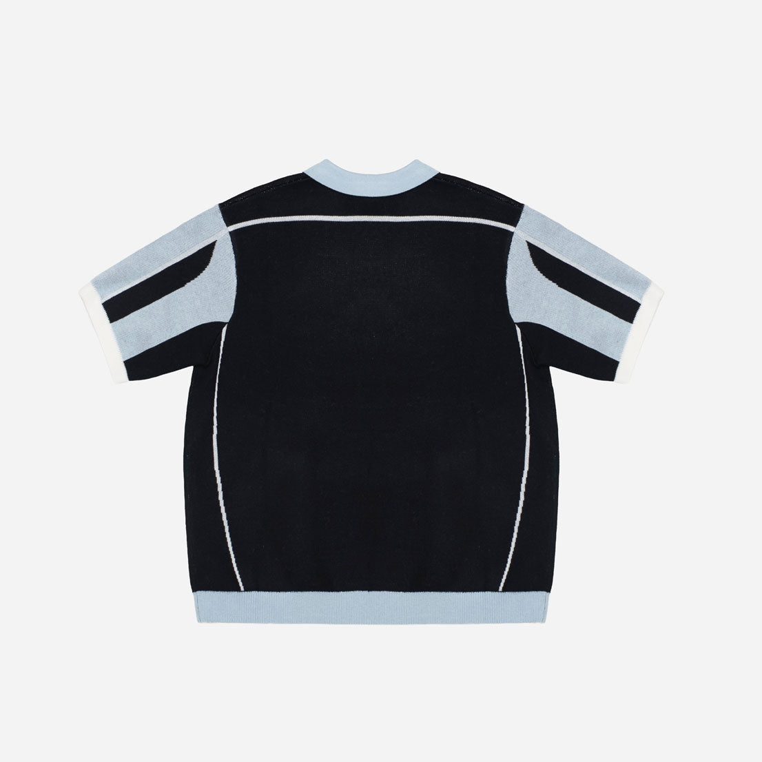 ACE POLO - BLACK AND BLUE