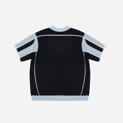 ACE POLO - BLACK AND BLUE