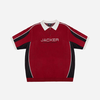 ACE POLO - RED AND BLACK