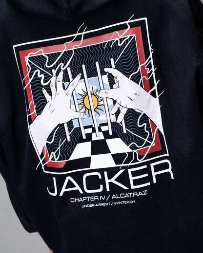 ALCATRAZ HOODIE BLACK