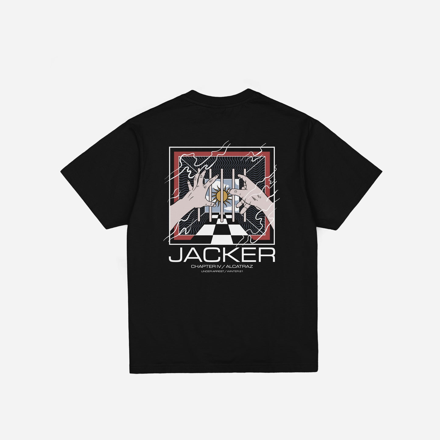 ALCATRAZ T-SHIRT BLACK