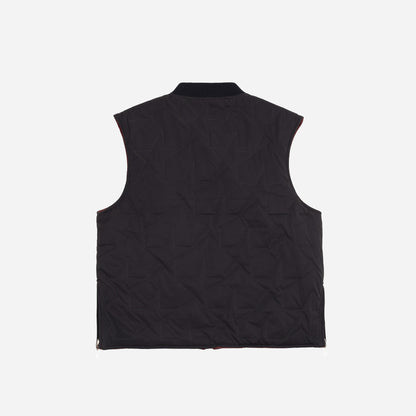 REVERSIBLE SLEEVELESS JACKET - NAVY & RED