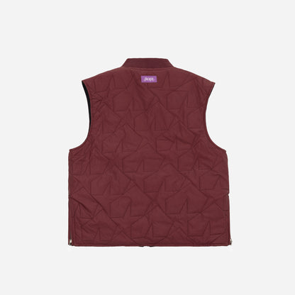 REVERSIBLE SLEEVELESS JACKET - NAVY & RED