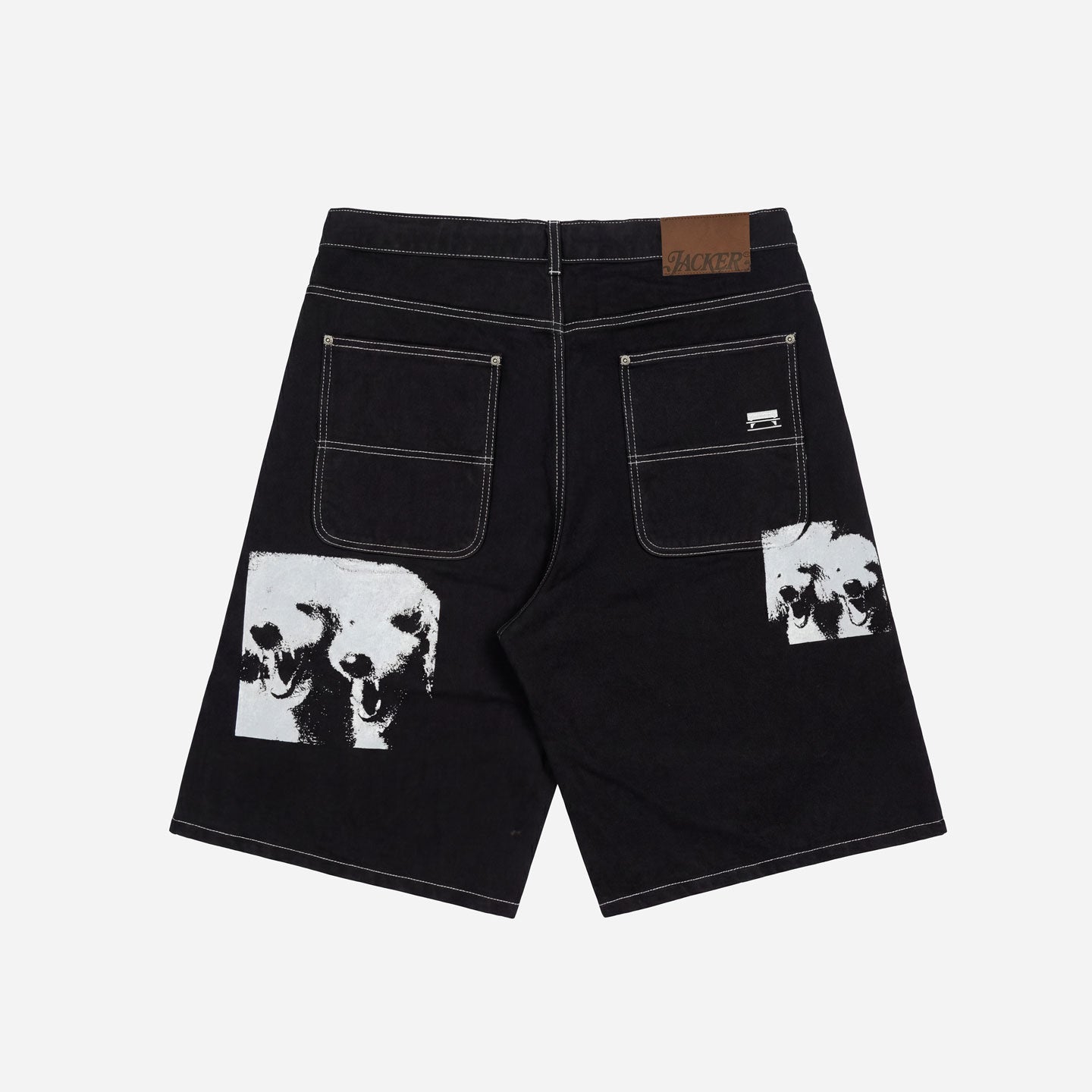 BAGGY SHORT POODLE PALS BLACK