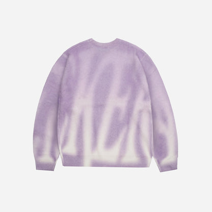BLUR MOHAIR CREWNECK - PURPLE