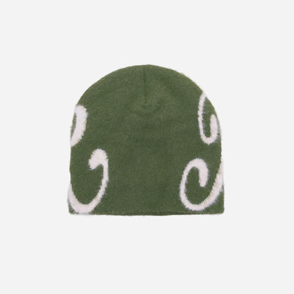 BLUR MOHAIR BEANIE GREEN