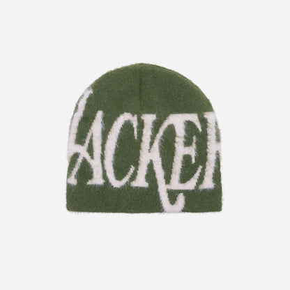 BLUR MOHAIR BEANIE GREEN