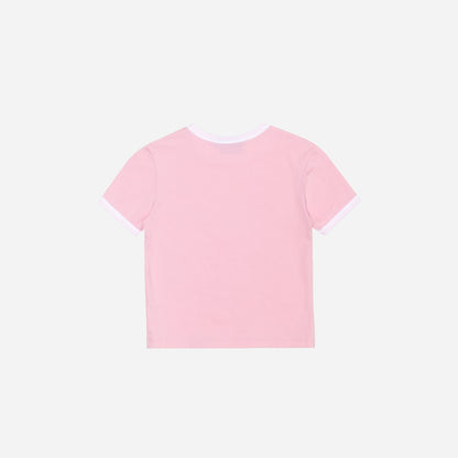 CAMISETA CORTA CLÁSICA - ROSA