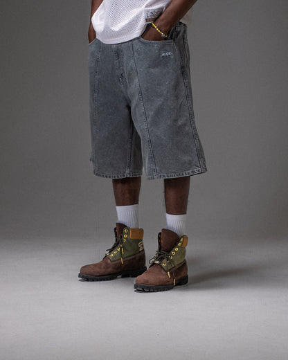 3 STRIPES BAGGY SHORT GREY