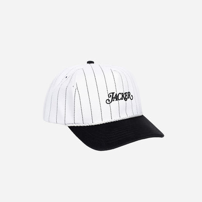 CLASSIC STRIPE SNAPBACK 5 PANEL BLACK & WHITE