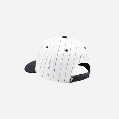 CLASSIC STRIPE SNAPBACK 5 PANEL BLACK & WHITE