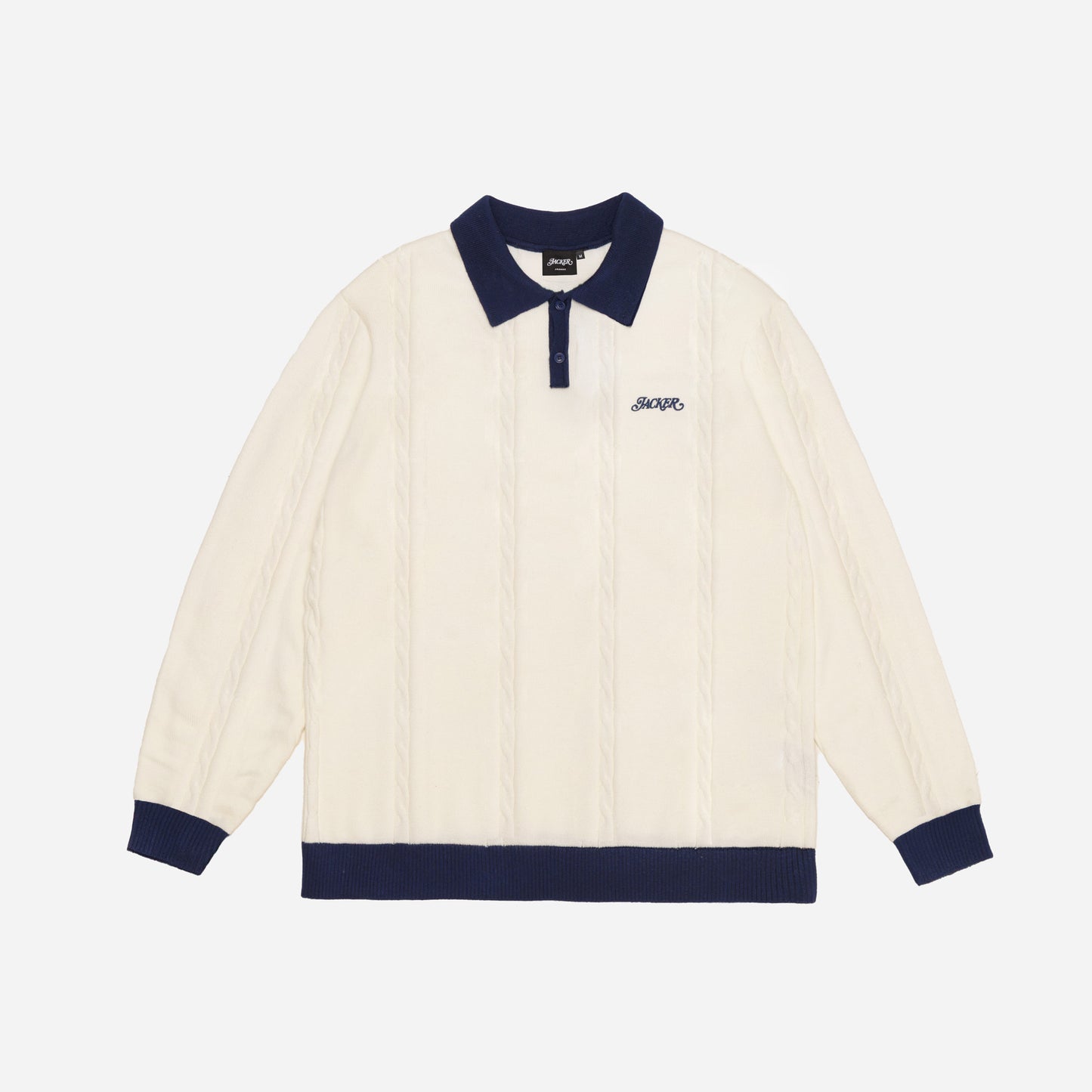 CLOSING TIME KNIT POLO - BEIGE