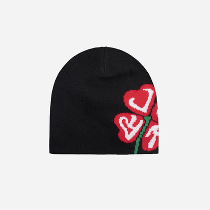 CLOVER BEANIE BLACK