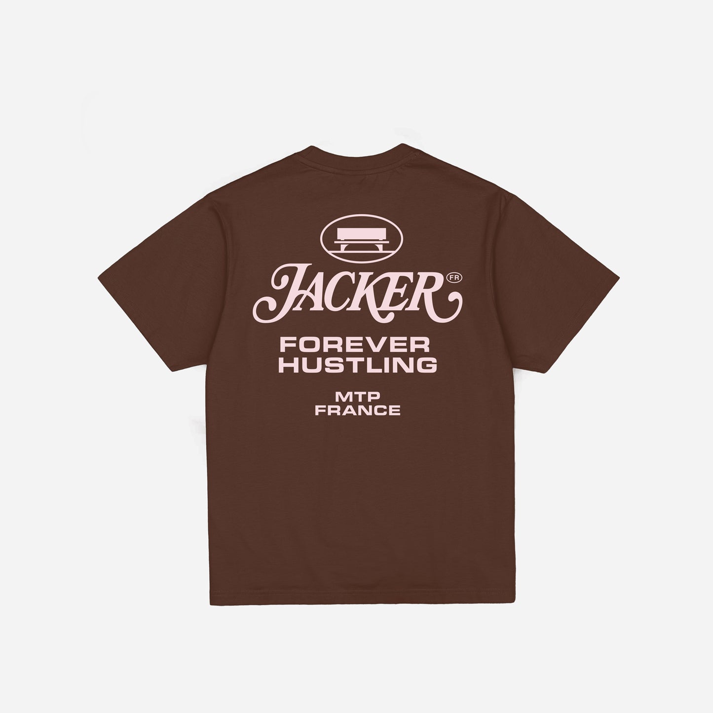 COLLECTIVE T-SHIRT - BROWN & PINK