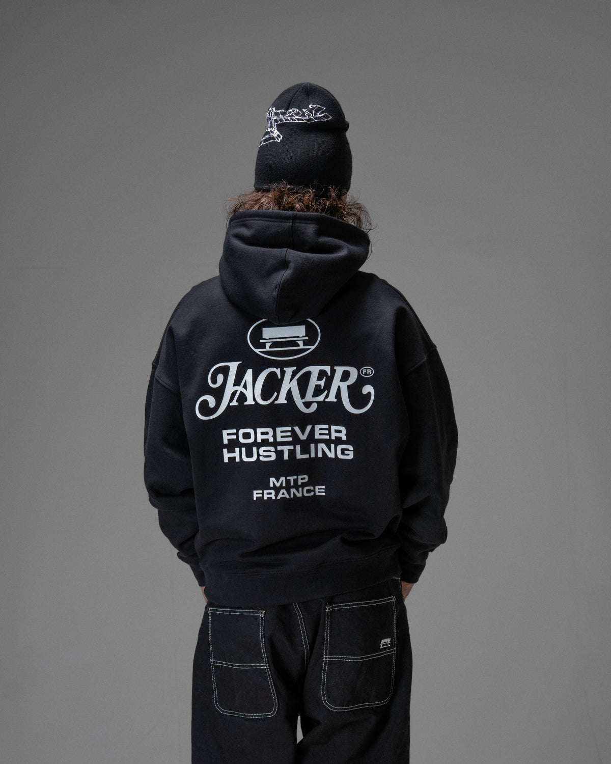 COLLECTIVE Kapuzenpullover SCHWARZ