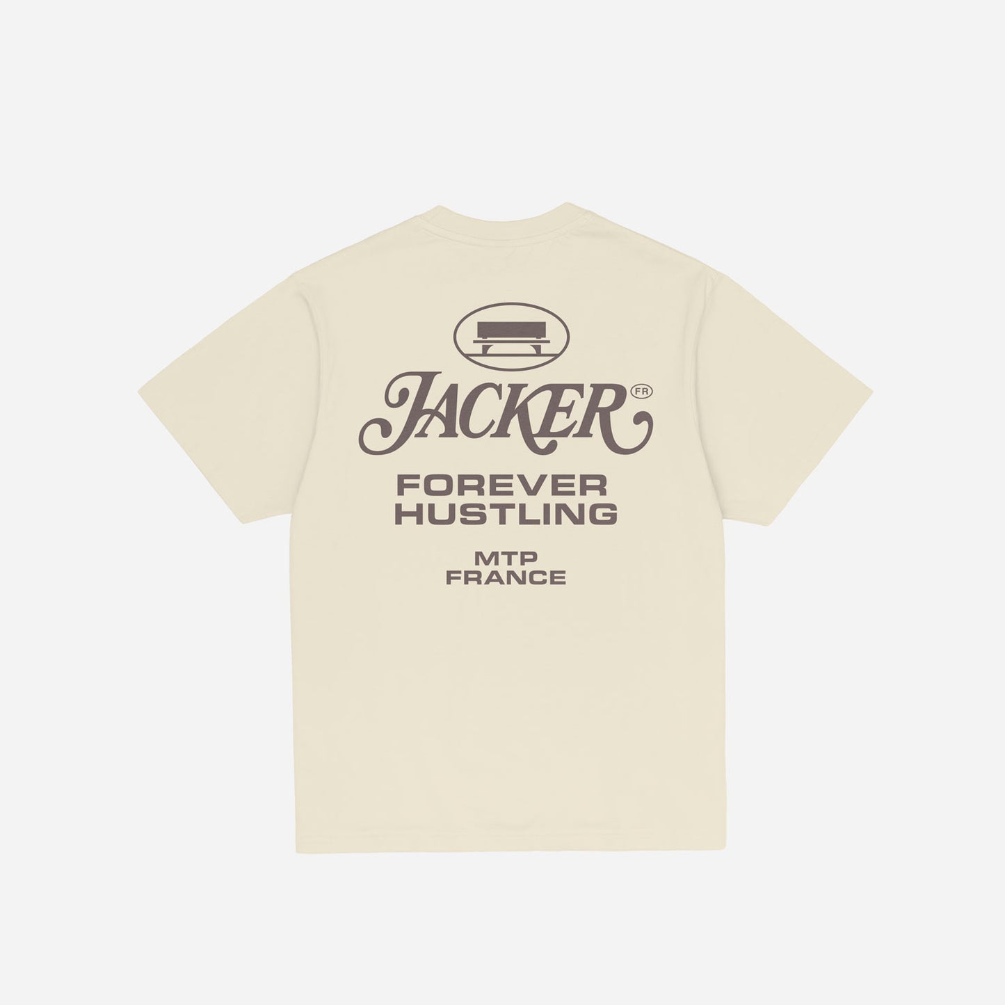 COLLECTIVE LOGO T-SHIRT BEIGE