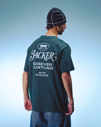 COLLECTIVE T-SHIRT - GREEN & WHITE