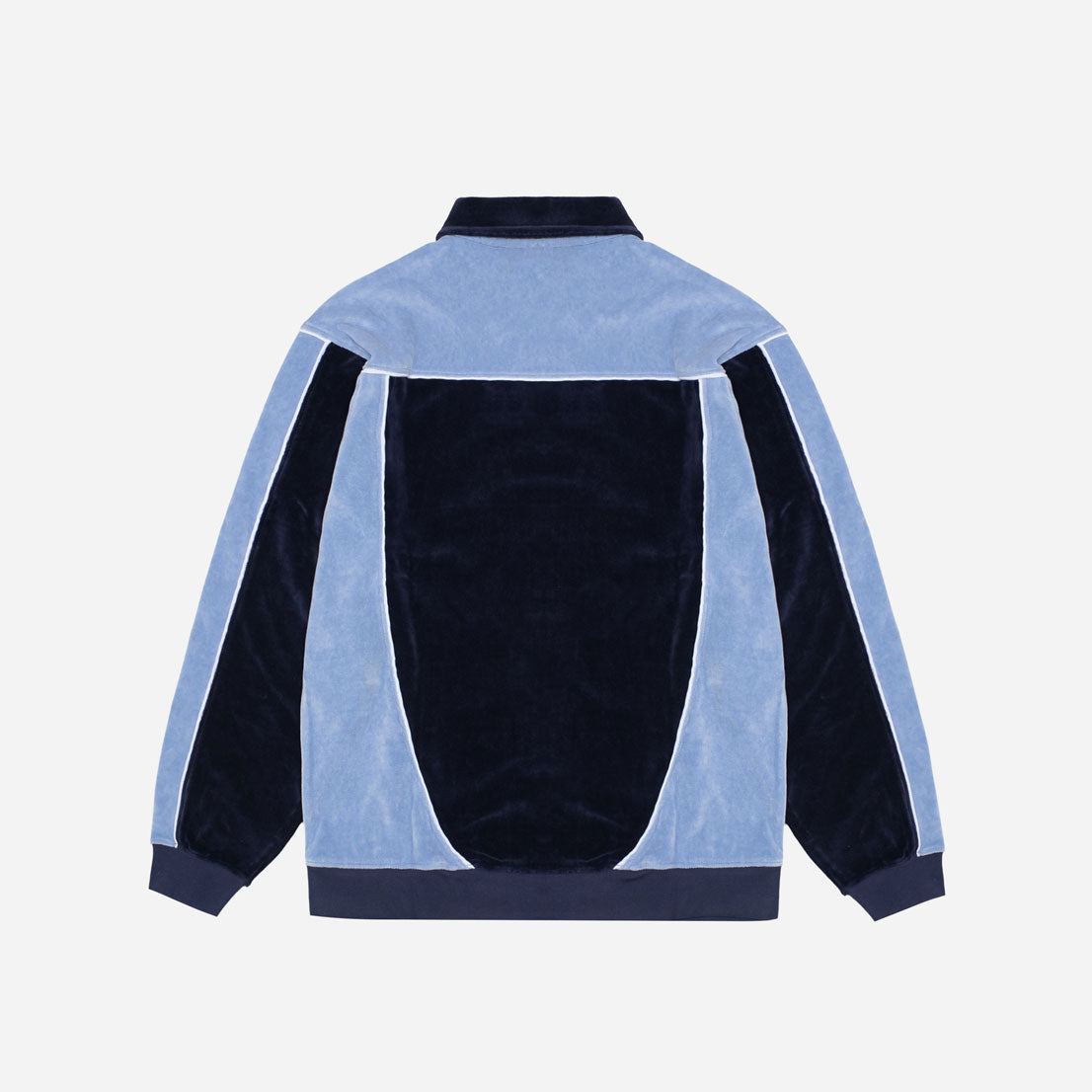COMFY VELVET POLO - BLUE