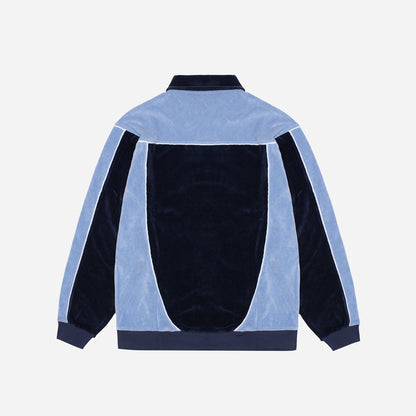 COMFY VELVET POLO - BLUE