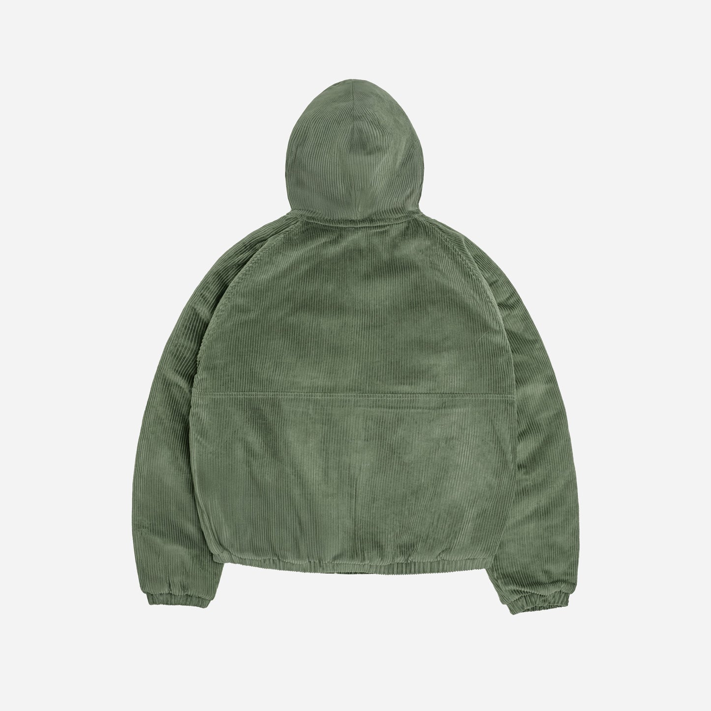 HOOD CORDUROY JACKET - GREEN