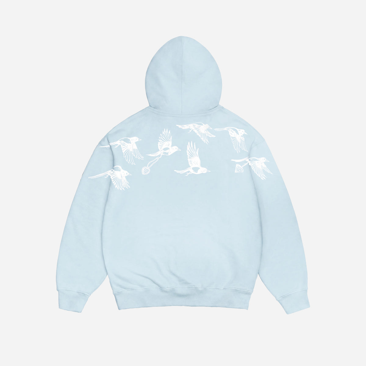 D.BIRDS COOPER HOODIE ZIP BLUE