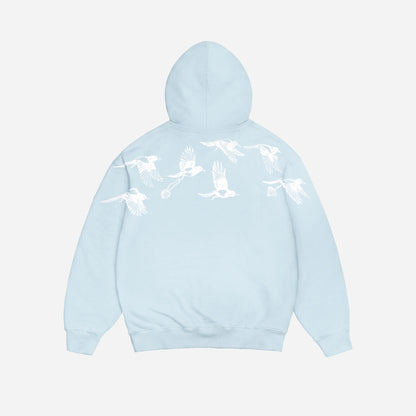 D.BIRDS COOPER HOODIE ZIP BLUE
