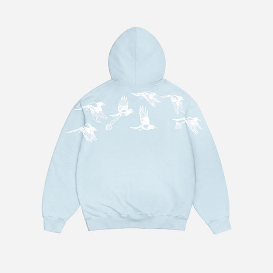 D.BIRDS COOPER HOODIE ZIP BLUE