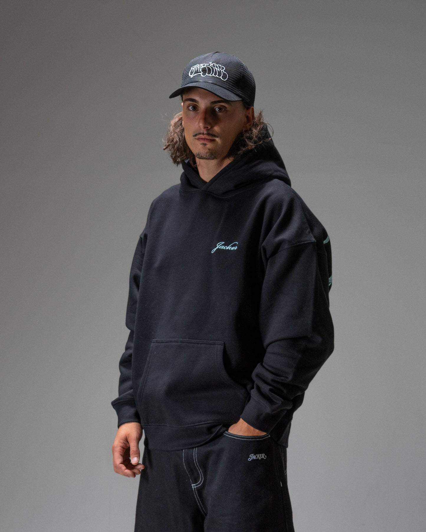 D.BIRDS COOPER HOODIE BLACK