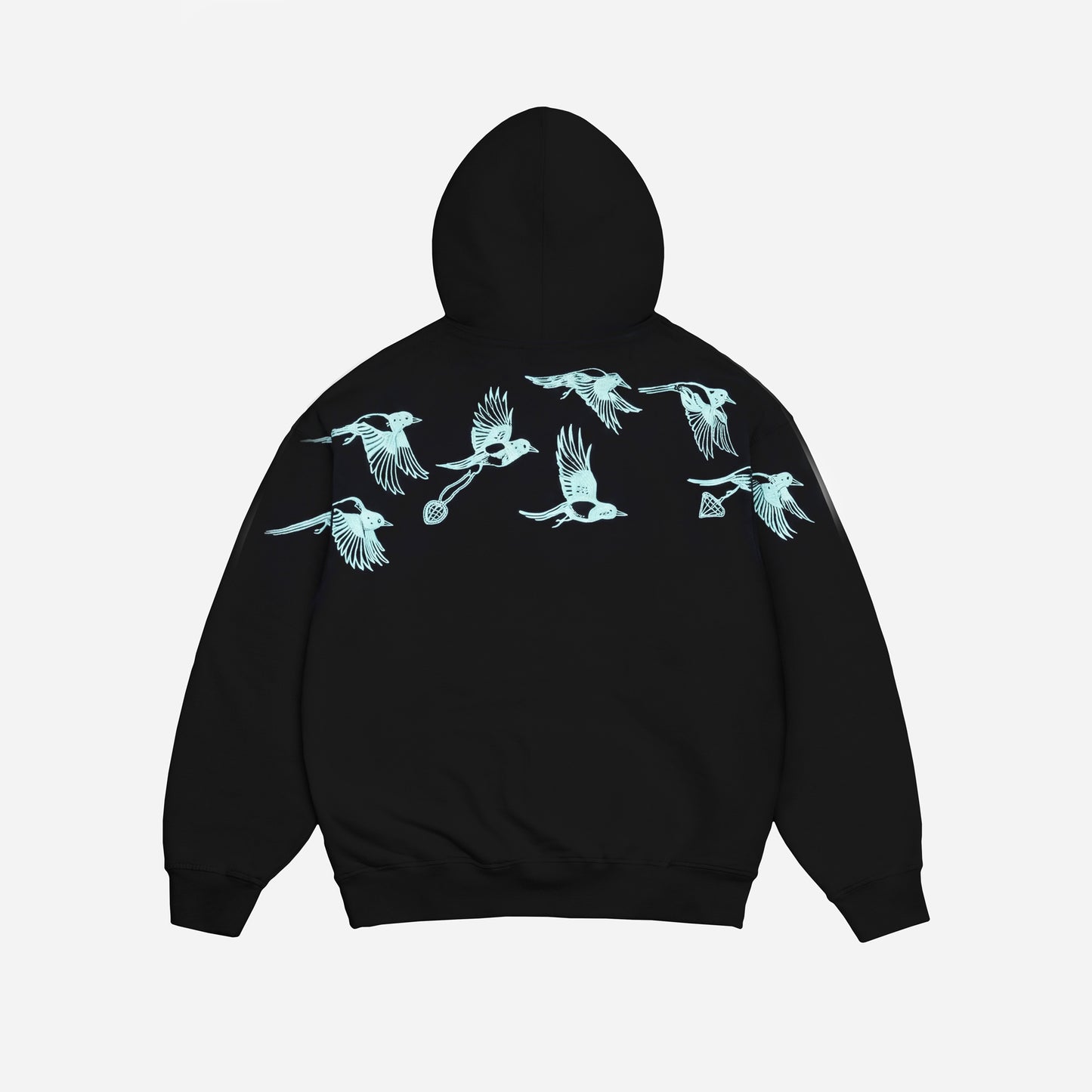 D.BIRDS COOPER HOODIE BLACK