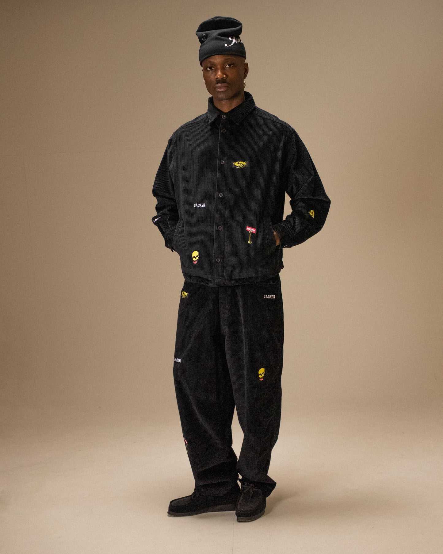 DEAL CORDUROY OVERSHIRT - BLACK