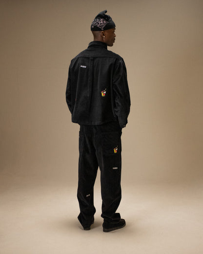DEAL CORDUROY OVERSHIRT - BLACK