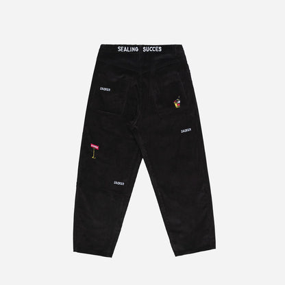 DEAL CORDUROY BAGGY - BLACK