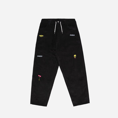 DEAL CORDUROY BAGGY - BLACK