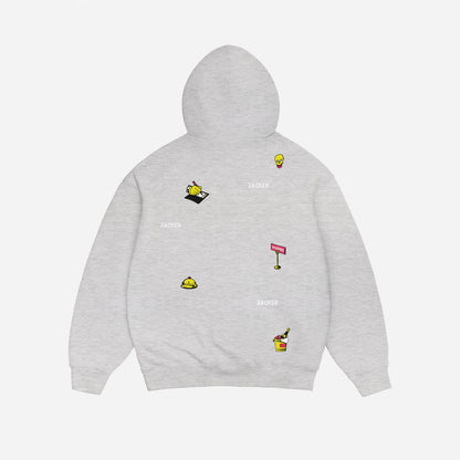 DEAL HOODIE HEATHER GREY