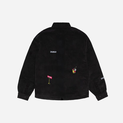 DEAL CORDUROY OVERSHIRT - BLACK