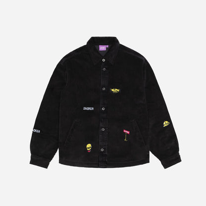 DEAL CORDUROY OVERSHIRT - BLACK