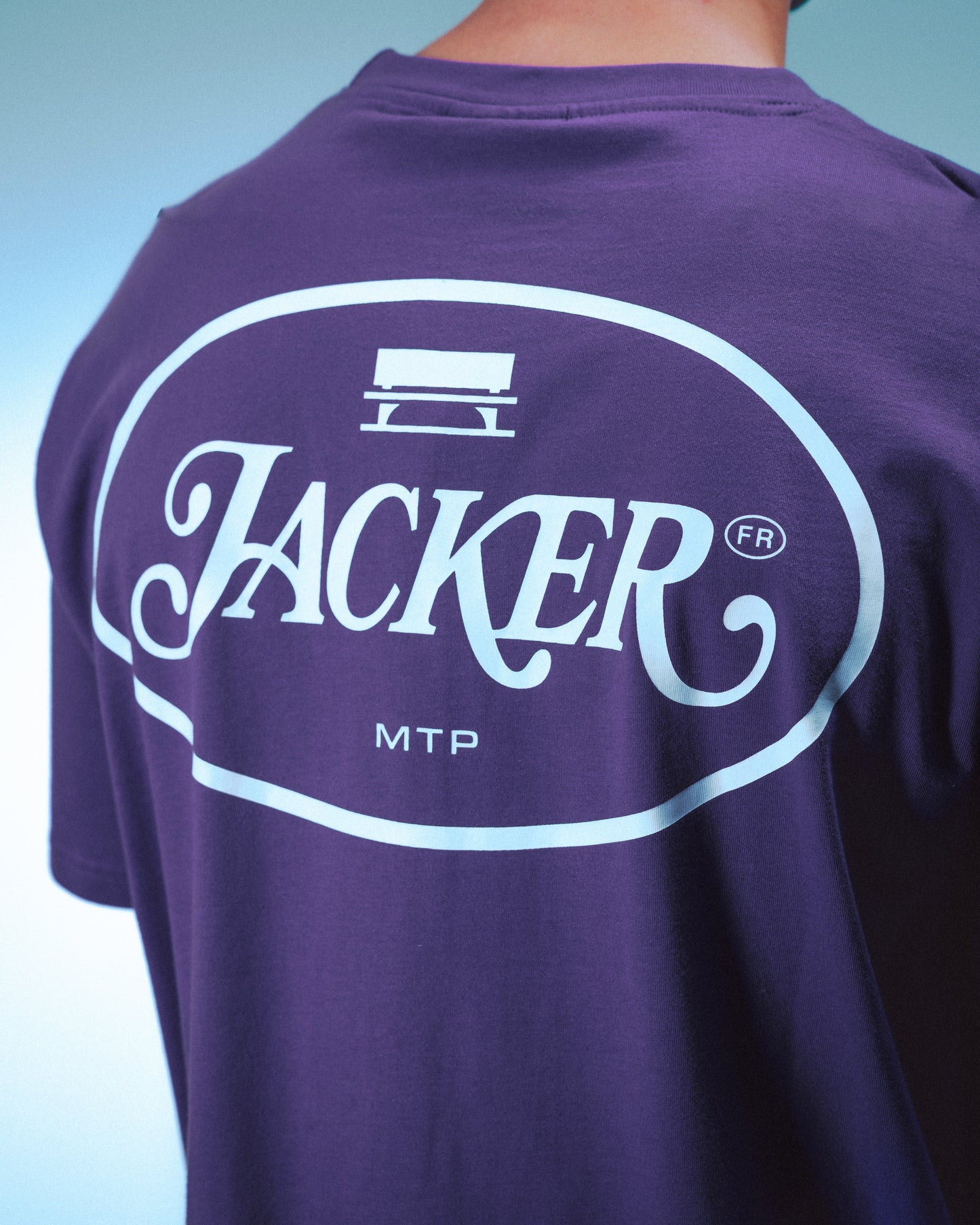 ID T-SHIRT - PURPLE & WHITE