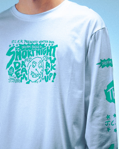 WAKE UP ! LONG SLEEVES - WHITE